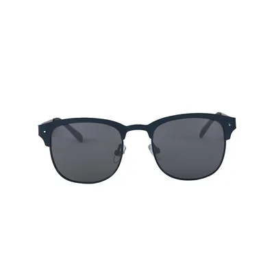 Lente solar Azul Ovalado para hombre