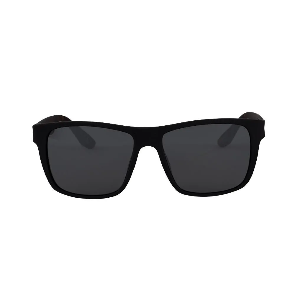 Lente solar Negro Ovalado para hombre
