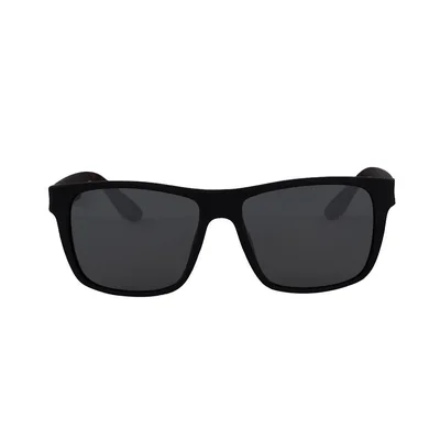 Lente solar Negro Ovalado para hombre
