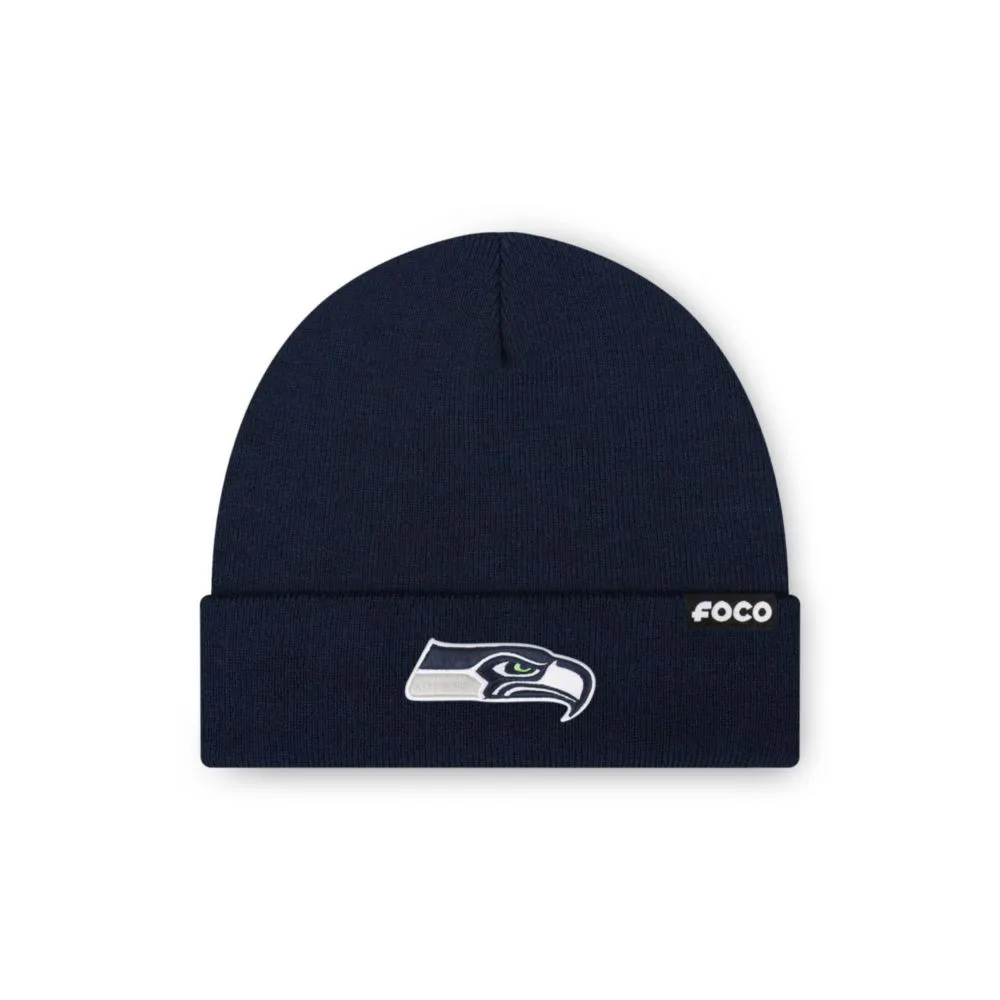 Gorro FOCO Seattle Seahawks NFL Basic Primary Logo Azul