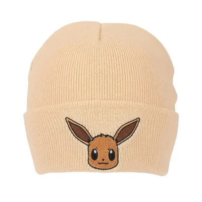 Gorro Bioworld Pokemon de punto acanalado bordado en canalé bronceado