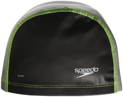 Gorro de natación Speedo Stretch Fit unisex negro/plateado S/M