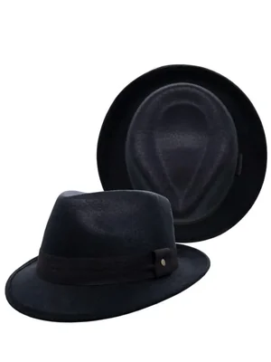 Sombrero Catrina Dubetina Retro Vintage Elegante Hombre Mujer Trilby Hipster Negro M 165