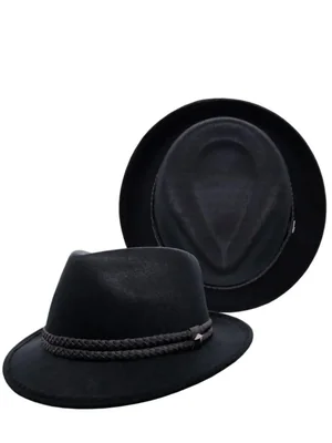 Sombrero Catrina Dubetina Retro Vintage Elegante Hombre Mujer Trilby Hipster Negro M 208