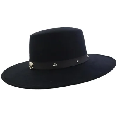 Sombrero Cordobés Tipo Español Retro Hombre Mujer Calaveras Elegante Hípster Negro L 257