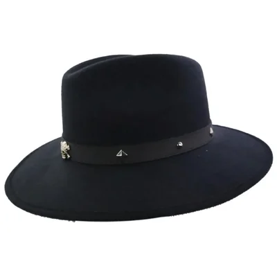 Sombrero Indiana Dubetina Hípster Retro Calaveras Hombre Mujer Rock Vintage Negro M 257