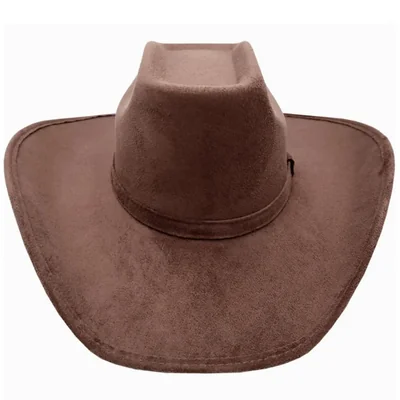 Sombrero Vaquero Texana 8 Segundos Gamuza Elegante Hombre Mujer Cowboy Café M Ac