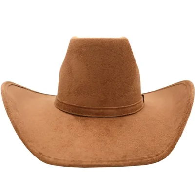 Sombrero Vaquero Texana 8 Segundos Gamuza Elegante Hombre Mujer Cowboy Ocre M Ac