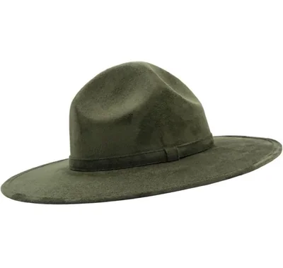 Sombrero 4 Pedradas Gamuza Hípster Hombre Mujer Elegante Boy Scouts Vintage Verde M Ac