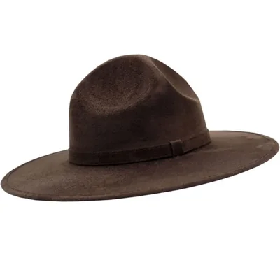 Sombrero 4 Pedradas Gamuza Hípster Hombre Mujer Elegante Boy Scouts Vintage Café M Ac