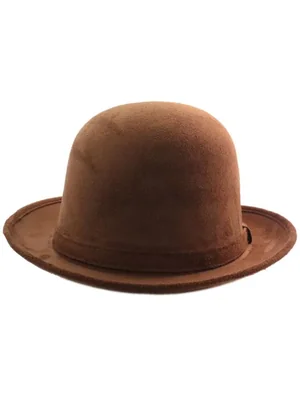 Sombrero Bombín Gamuza Retro Vintage Hombre Mujer Hípster Elegante Ocre M