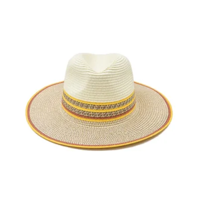 Sombrero fedora para mujer color amarillo