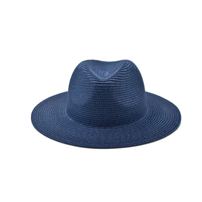 Sombrero panamá ajustable azul marino