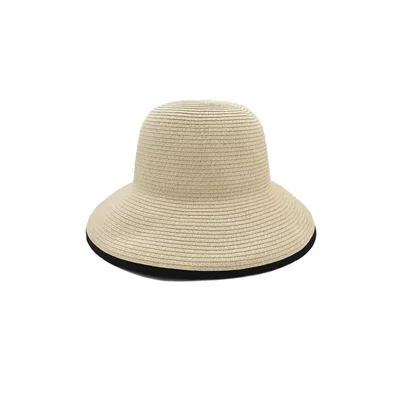 Sombrero visera amplio color beige