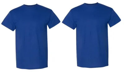 Camiseta Gildan G800 Sport Royal 50/50 165 g L para hombre paquete de 2