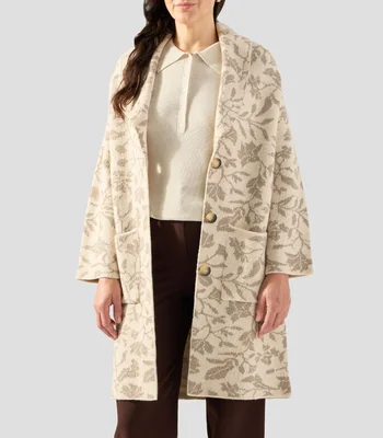 Abrigo midi con botonadura Mujer