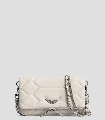 Bolsa crossbody de piel Rock Nano Mat XL Scale capitonada Mujer