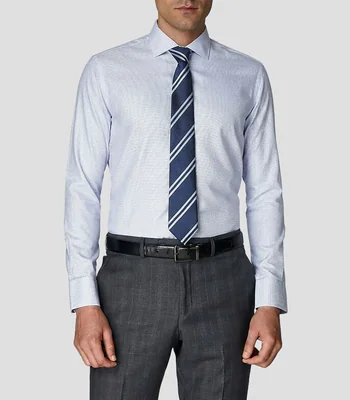 Camisa de vestir estampada con manga larga Hombre