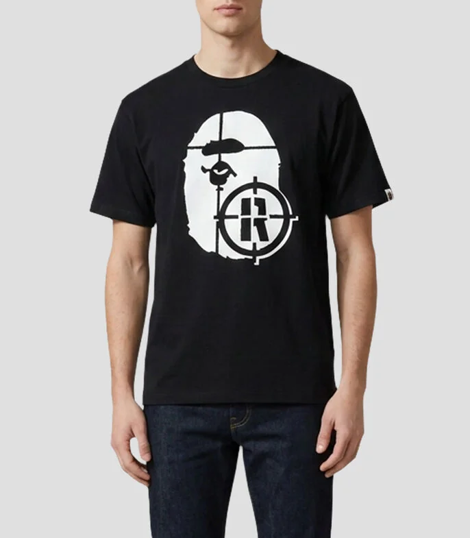 Playera cuello redondo manga corta estampada Hombre