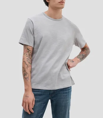 Playera cuello redondo manga corta lisa Hombre