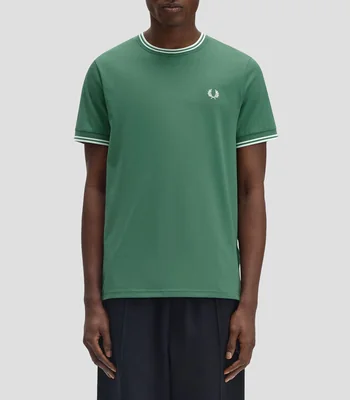 Playera cuello redondo manga corta lisa Hombre