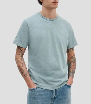 Playera cuello redondo manga corta lisa Hombre