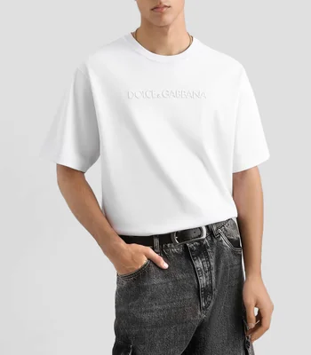 Playera de cuello redondo manga corta lisa Hombre