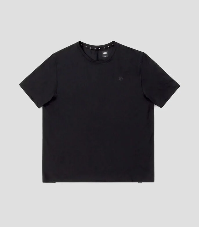 Playera para correr cuello redondo manga corta microdiseño Hombre