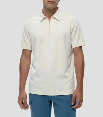 Playera tipo polo deportiva manga corta lisa Hombre