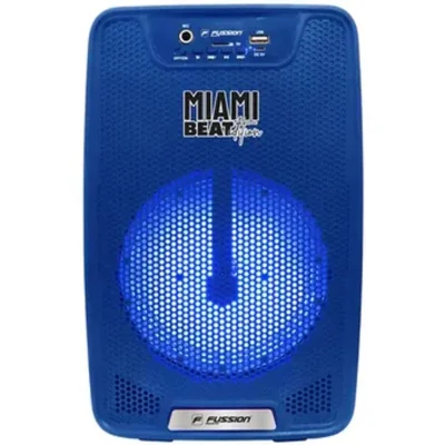 BAFLE AMPLIFICADO FUSSION PBS-65026BL MIAMI BEAT 6.5" AZUL ENDY2.