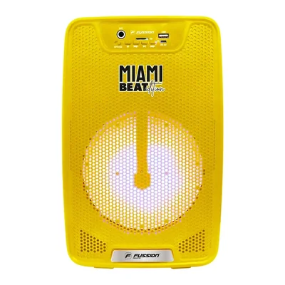 BAFLE AMPLIFICADO FUSSION PBS-65026YL MIAMI BEAT 6.5" AMARILLO ENDY2.
