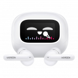 Ugreen Audífonos Intrauriculares con Micrófono HiTune T6 Magic, Inalámbrico, Bluetooth, Cancelación de Ruido, Blanco