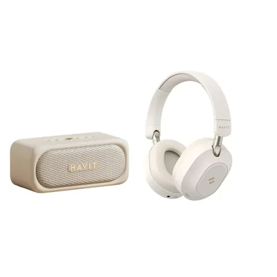Kit Havit Audifonos Inalámbricos ANC y Altavoz portátil Waterproof