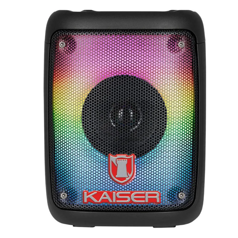 Bocina Bluetooth Recargable de 3" Luz Tipo Flama, USB, Micro SD, FM, A