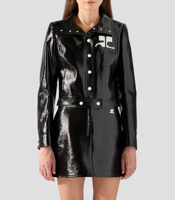 Chamarra biker Reedition liso Mujer