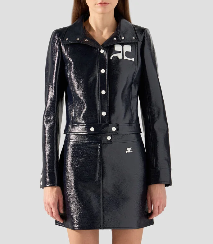 Chamarra biker Reedition liso Mujer