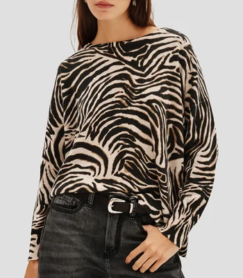 Suéter cuello redondo Mujer