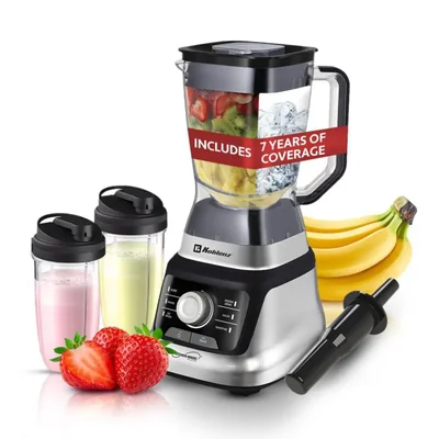 Koblenz Licuadora Profesional LKM-9610, Tecnología Reversible, 1400W, 2L Vaso Tritán +2 Vasos Personales 900ml, Perilla de Veloc