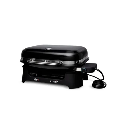 Weber Lumin - Parrilla eléctrica portátil para exteriores para espacio