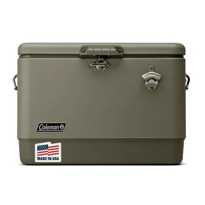 Coleman Ice Chest | Hielera de Acero con cinturón de 51 l.