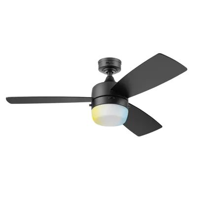 Coolfan Ventilador de Techo Luz LED 44 Pulgadas, 3 Aspas Reversibles