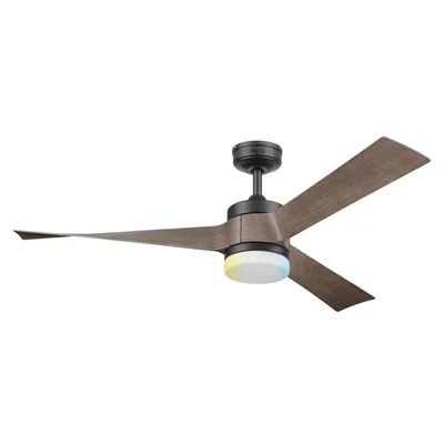 Coolfan Ventilador de Techo Luz LED 54 Pulgadas, Apto para Exterior