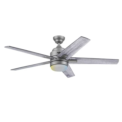 Coolfan Ventilador de Techo Luz LED 52 Pulgadas, Apto para Exteriores