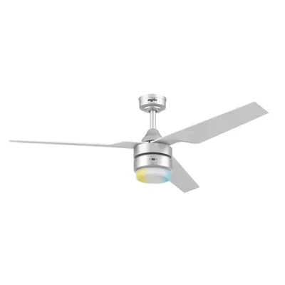 Coolfan Ventilador de Techo de 52 Pulgadas con Luz LED y 3 Aspas Plásticas con Control Remoto para Interior y Exterior