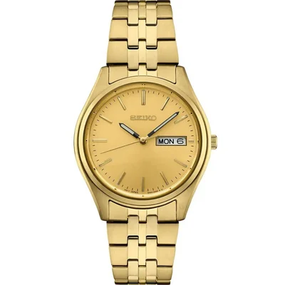 Reloj SEIKO Essential SGP Champagne Gold para hombre resistente al agua 100 m