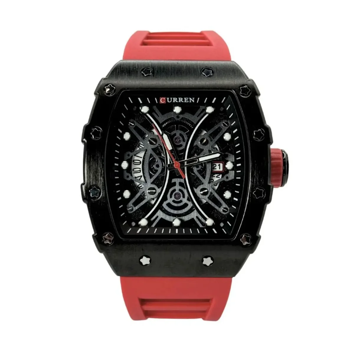 Reloj Curren KREd8003 Rojo Hombre