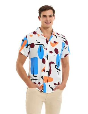 CAMISA CASUAL DE MANGA CORTA ESTAMPADA BUFFALO DAVID BITTON