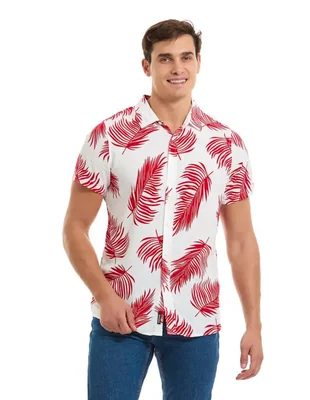 CAMISA CASUAL DE MANGA CORTA CON ESTAMPADO BUFFALO DAVOD BITTON