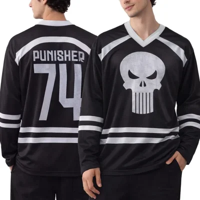 Playera Marvel Punisher negro para hombre