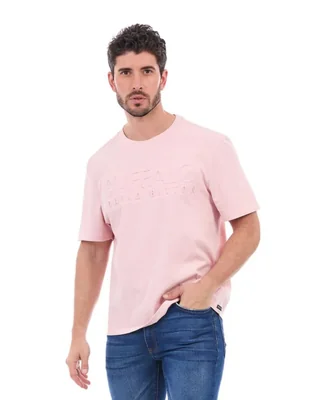 PLAYERA BUFFALO DAVID BITTON EMBOSSED ROSA
